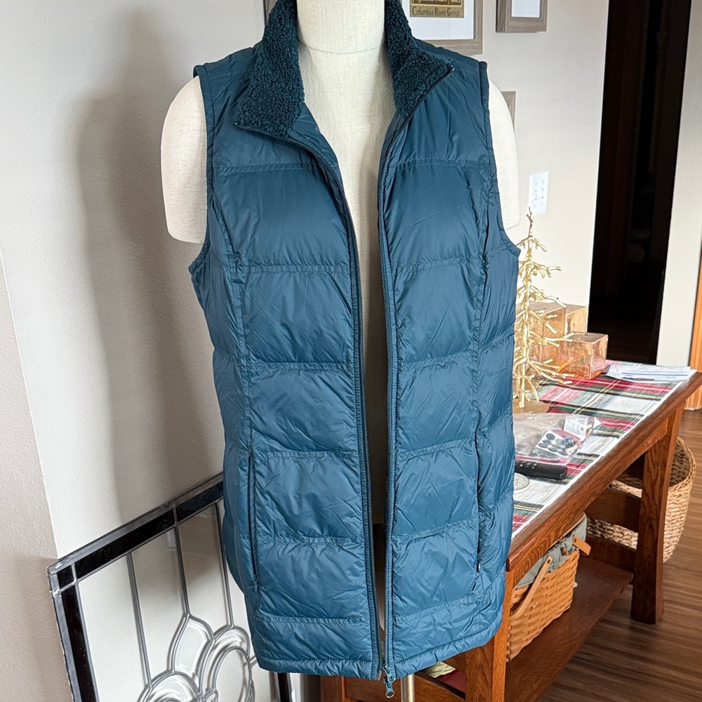 J. Jill Dark Green Quilted Vest